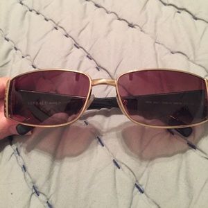 Versace Gold and Black sunglasses 2021